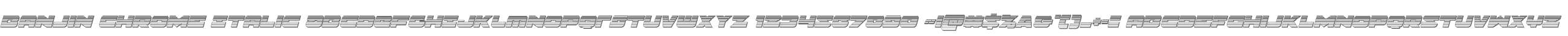 Banjin Chrome Italic