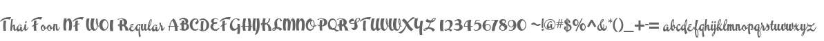 Thai Foon NF W01 Regular