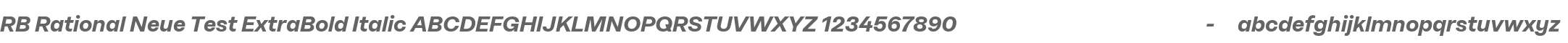 RB Rational Neue Test ExtraBold