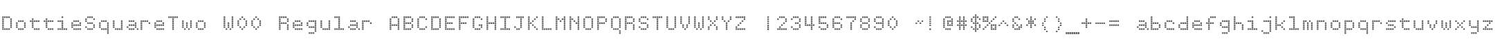 DottieSquareTwo W00 Regular