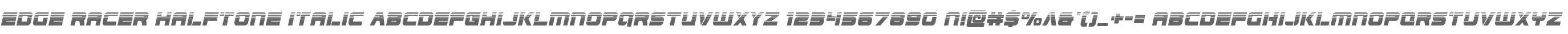 Edge Racer Halftone Italic