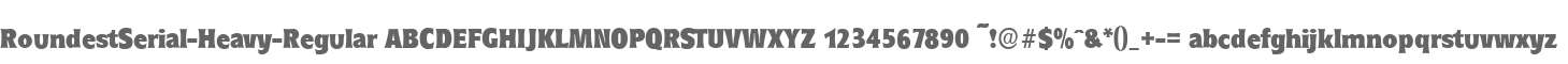 RoundestSerial-Heavy-Regular