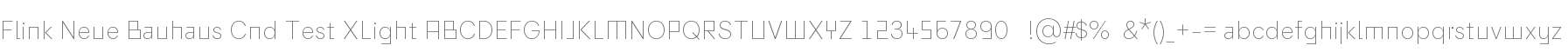 Flink Neue Bauhaus Cnd Test XLight