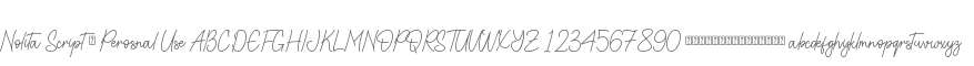 Nolita Script - Perosnal Use