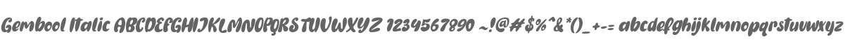 Gembool Italic