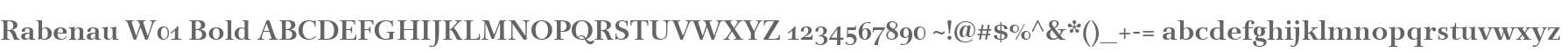 Rabenau W01 Bold