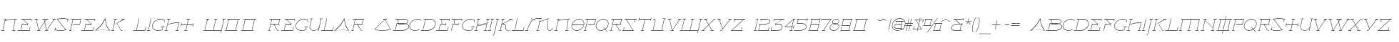 Newspeak Light W00 Regular