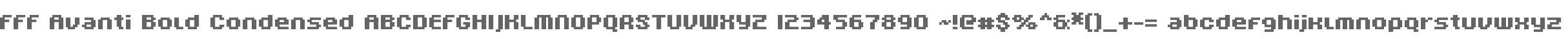 FFF Avanti Bold Condensed