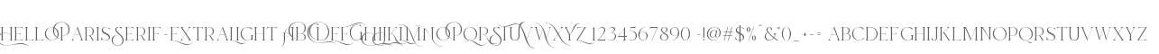 Hello Paris Serif