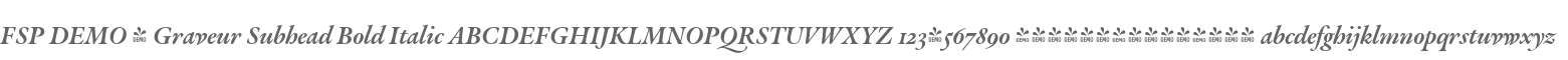 FSP DEMO - Graveur Subhead