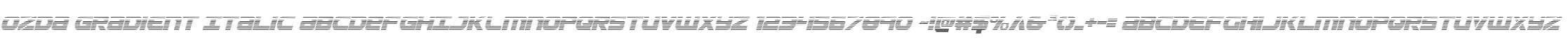 Ozda Gradient Italic