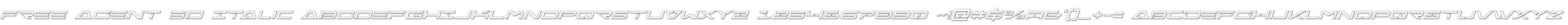 Free Agent 3D Italic