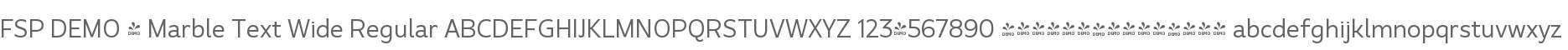FSP DEMO - Marble Text Wide