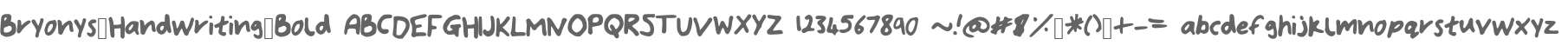 Bryonys_Handwriting_Bold