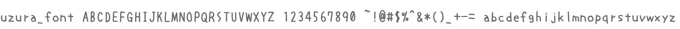 uzura_font