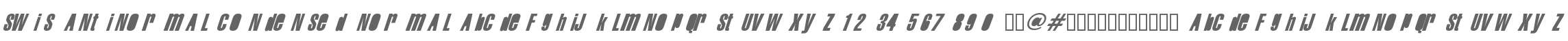 Swis AntiNormal Condensed Normal