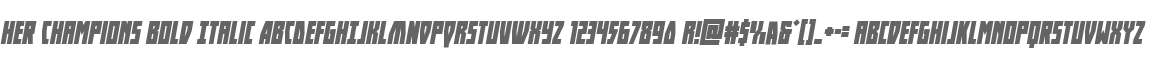 Her Champions Bold Italic