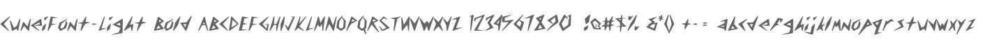 CuneiFont-Light Bold