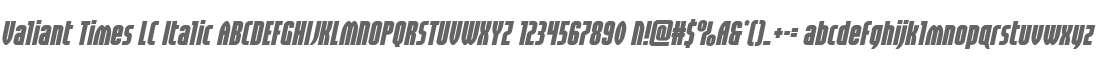 Valiant Times LC Italic