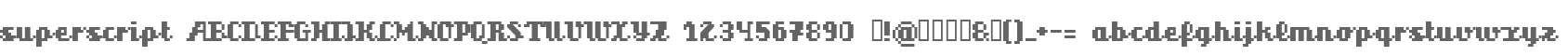superscript
