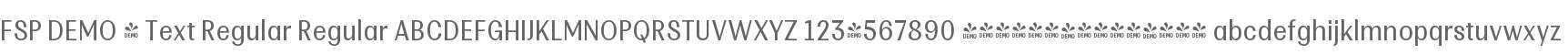 FSP DEMO - Text Regular