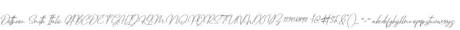 Dettreon Smith Italic
