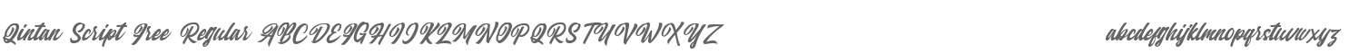 Qintan Script Free Regular