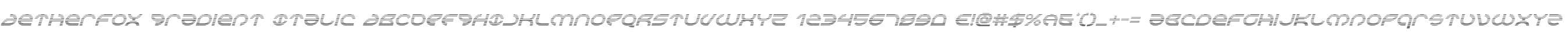 Aetherfox Gradient Italic