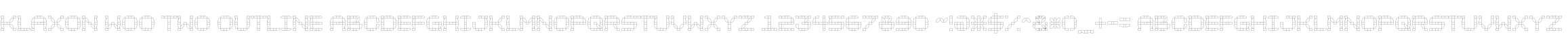 Klaxon W00 Two Outline