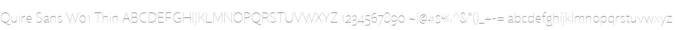 Quire Sans W01 Thin