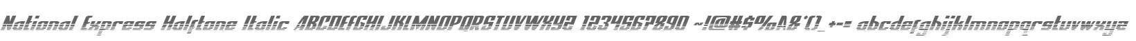 National Express Halftone Italic