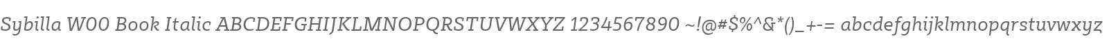 Sybilla W00 Book Italic