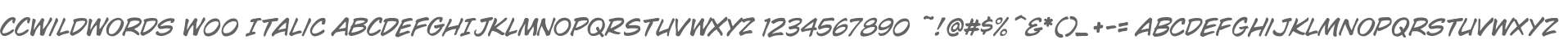 CCWildWords W00 Italic