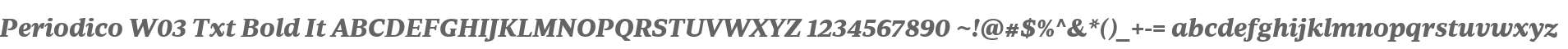 Periodico W03 Txt Bold It