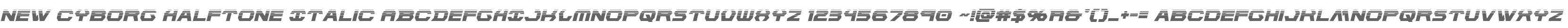 New Cyborg Halftone Italic