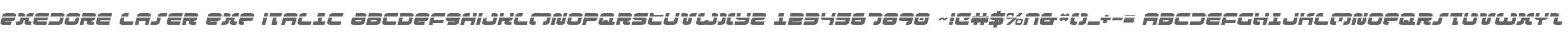 Exedore Laser Exp Italic