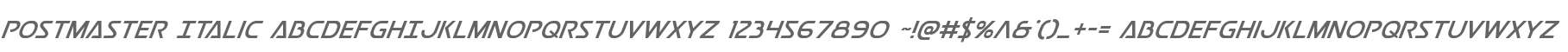 Postmaster Italic