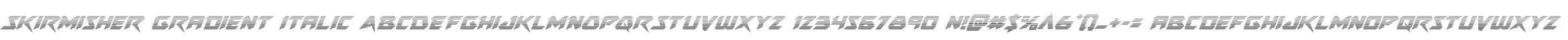 Skirmisher Gradient Italic