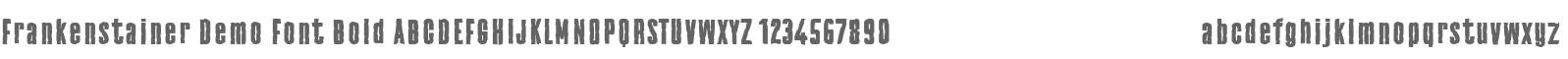 Frankenstainer Demo Font Bold