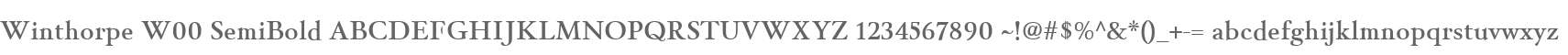 Winthorpe W00 SemiBold