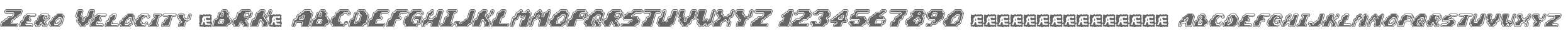 Zero Velocity (BRK)