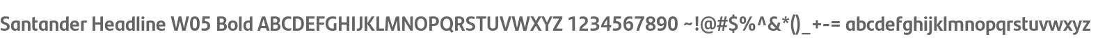 Santander Headline W05 Bold