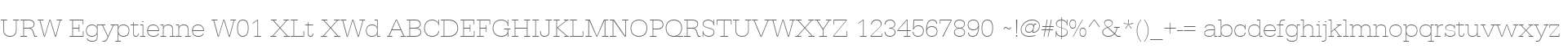 URW Egyptienne W01 XLt XWd