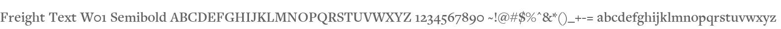 Freight Text W01 Semibold