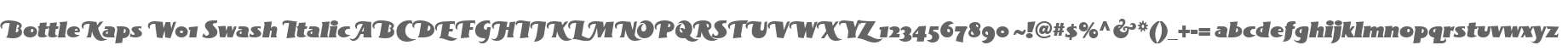 BottleKaps W01 Swash Italic