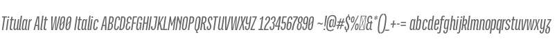 Titular Alt W00 Italic