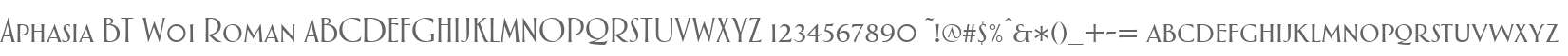Aphasia BT W01 Roman