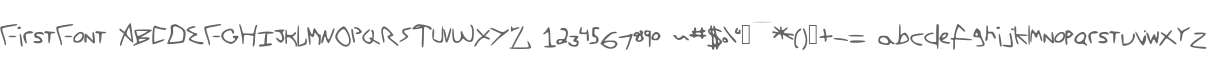 FirstFont