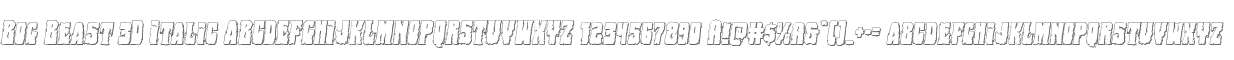 Bog Beast 3D Italic