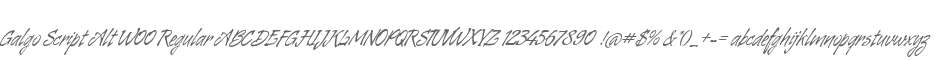 Galgo Script Alt W00 Regular